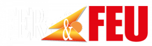 Logo Fer et Feu blanc